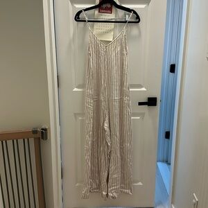 Zara pinstripe jumpsuit